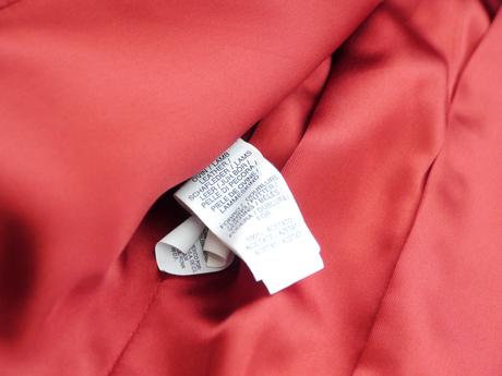 Cervene kozene sako, mango,38