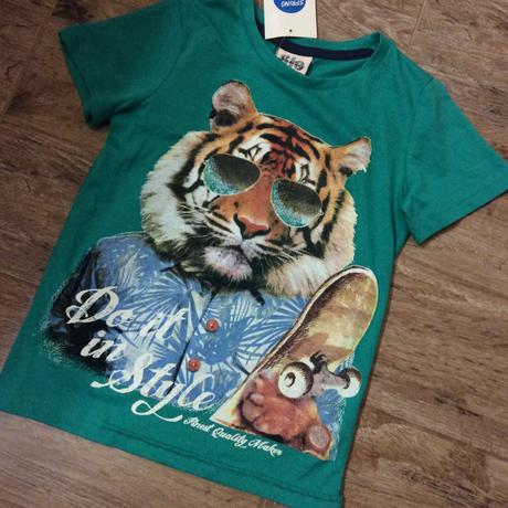 Nové bavlněné tričko s tygrem, glo-story,110