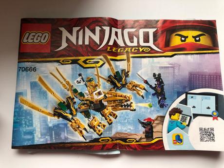 Lego ninjago 70666 zlatý drak,