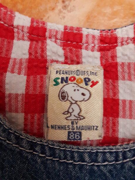 Riflové šatičky snoopy h&m, v.86, snoopy,86