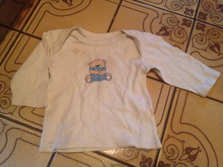 Dětská halenka medvídek, polštářek, 68