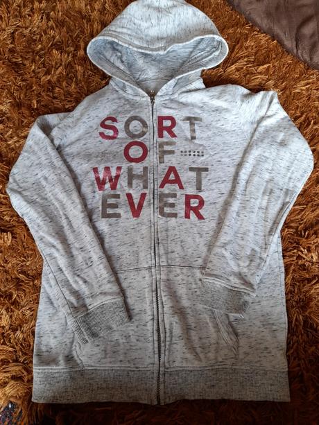 Mikina světle šedá céáčko třpytivá vel 140, c&a,140