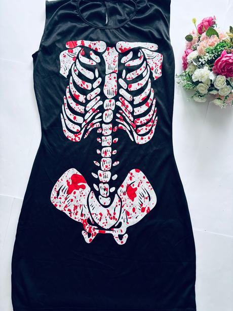 An8/ kostým kostlivka - v.cca 9/10 let, 