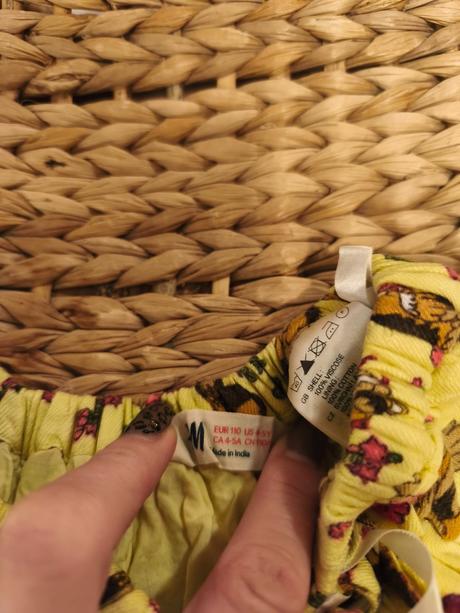 Vanilková sukně s ptáčky h&m, h&m,110