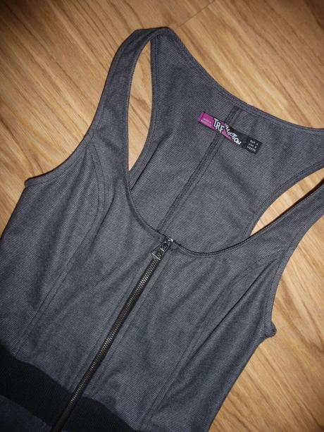 Šedé šaty trf collection vel.s, s