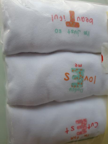 Set 5ks dětské bílé body ff vel. 18-24 měs, f&f,92