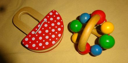 Dřevěné miminkovské hračky, 