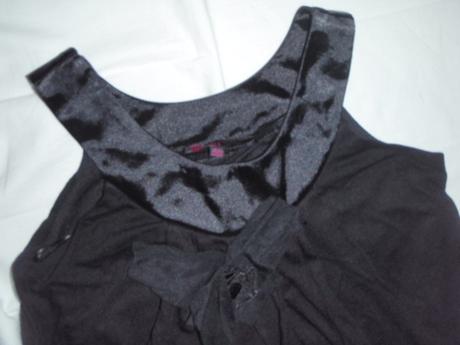 Luxusní černý delší balónový topík pro slečny, young dimension,140