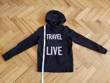 Černá mikina přes hlavu vel.134/140, pepperts,134