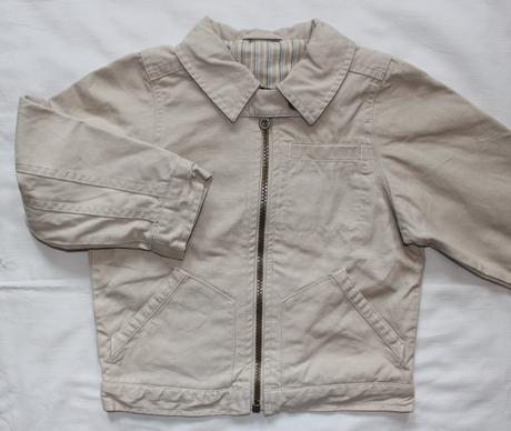 X111. béžová jarní bunda 3-4 roky, mothercare,104