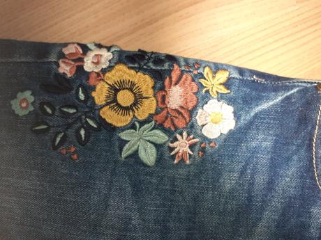 Džiny c&a s vysivkama, c&a,116