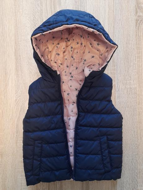 Oboustranná vesta jarní/podzimní vel. 86/92, c&a,86