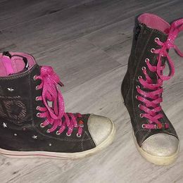 Dívčí mírně zateplené botky, vyšší, vel 35, 35