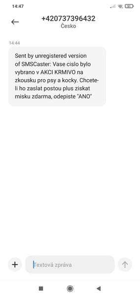 Přišla vám podezřelá SMS bez registrace?