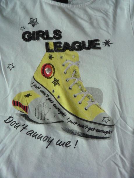 Letní triko s třpytivou aplikací vel. 146-152, takko,146