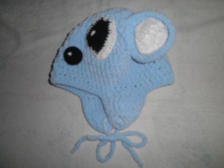 Zimní čepice "myška", 80