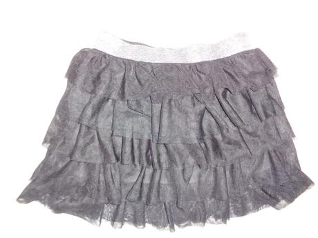 Super černá tylová volánková sukně - tutu, h&m,152