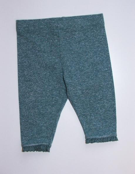 K420 stříbrno zelené legíny vel. 68, next,68