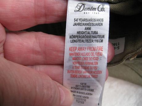 Krásné bavlněné strečové khaki šortky/unisex, denim co,116