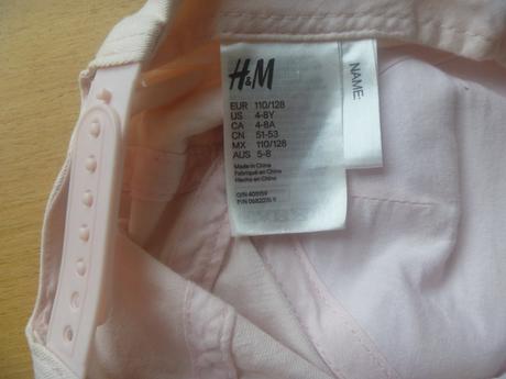 Kšiltovka se třpytivým srdíčkem zn. h&m v. 110/128, h&m,116