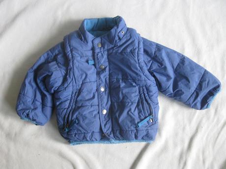 Teplejší přechodová bunda s odnímatelnými rukávy, mini boden,92