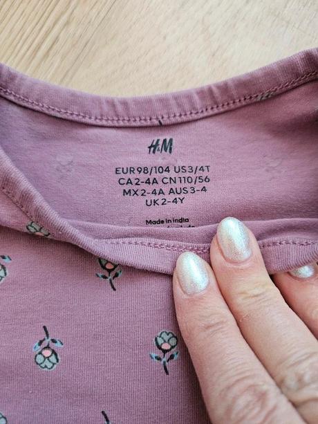 Tričko s dlouhým rukávem h&m, vel. 98/104, h&m,98