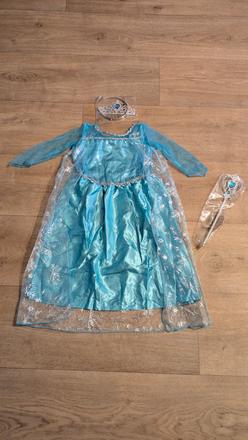 Ka430 karnevalový kostým elsa, frozen vel. 110,
