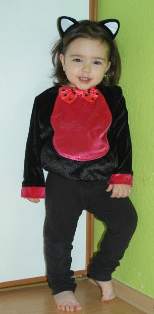 Karnevalový kostým kočička + čelenka,