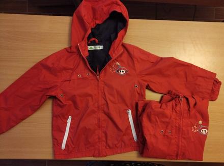 2x bunda větrovka, velikost 104/110 a 116/128, 104