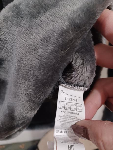 Plyšová mikina méďa 158/xs, tezenis,158