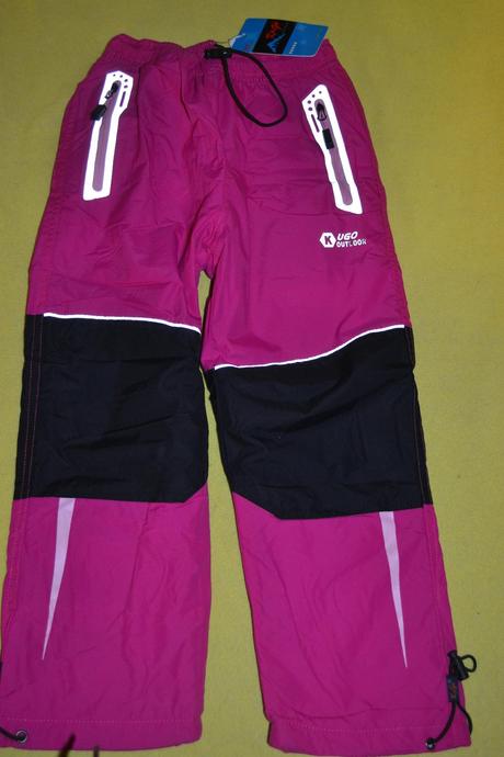 Oteplené kalhoty kugo šusťákové v.128, kugo,128