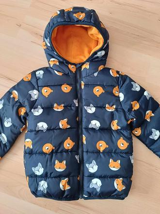 Zvířátková bunda tmavá / hořčicová vel. 98, fox & bunny,98