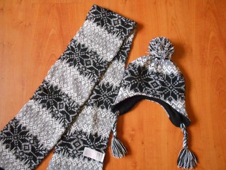 Zimní set čepice + šála, rebel,98