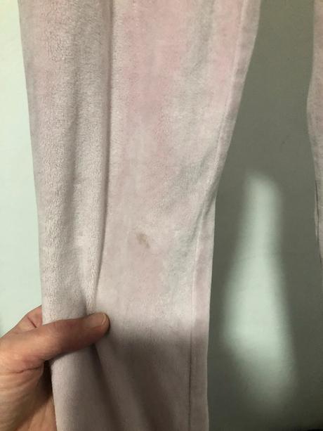 Sametové růžové pyžamové kalhoty, 134