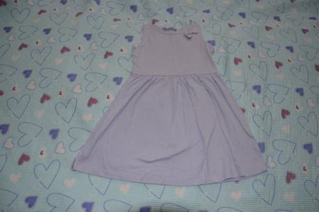 Fialkové letní slabé bavlněné šaty, terranova,128
