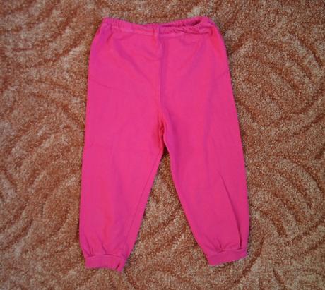Růžové tepláky tepláčky kalhoty legíny, 86