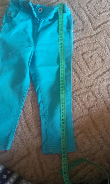 Krásné riflové kalhoty vel.92 top stav, f&f,92