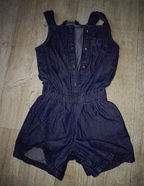 Riflový letní dívčí overal 2-3r., george,92