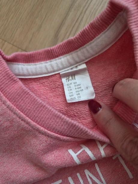 Mikinka h&m, vel. 68, h&m,68