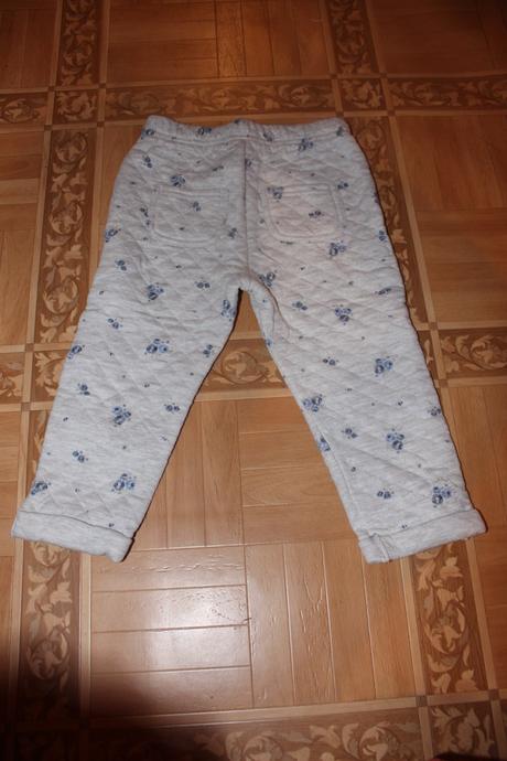 Středně teplé dívčí tepláky květy vel. 86 - 92, f&f,86