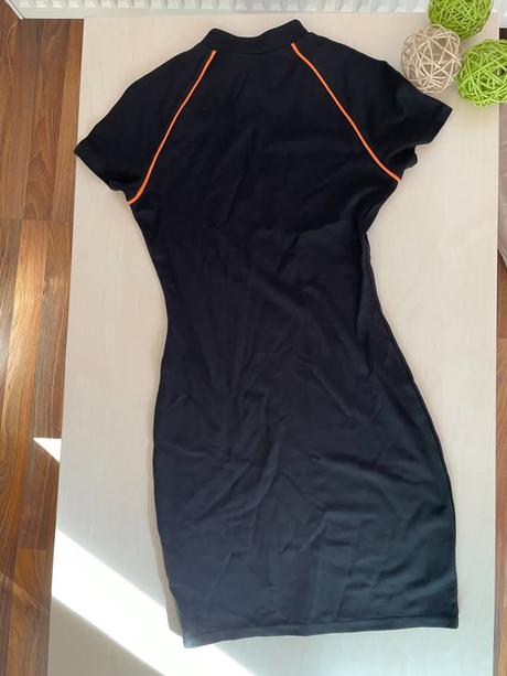 Nové černé elastické šaty se zipem, vel xs/s, hm, h&m,s / xs