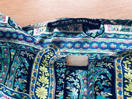 Zara tunika saty s s paisley vzorem, zara,s