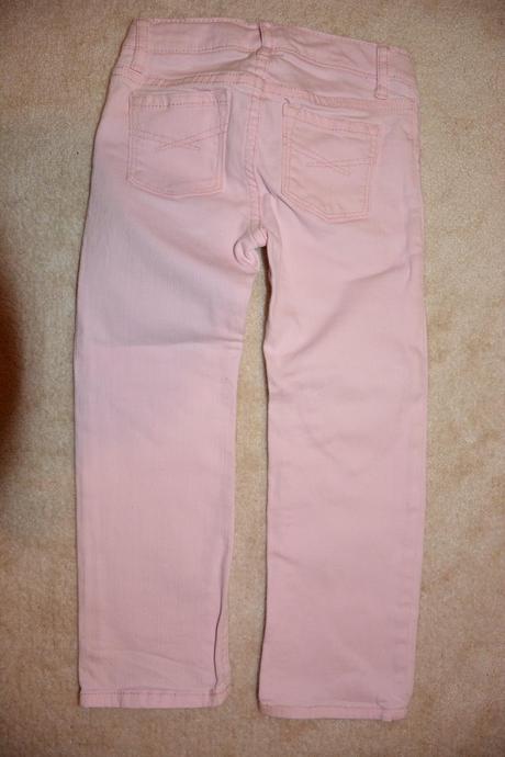 Džíny slimky se srdíčkama na kolenou, gap,104