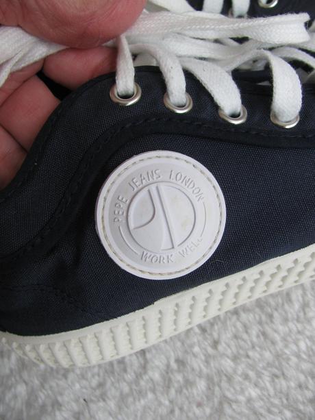 Plátěné modré kotníkové tenisky pepe jeans, pepe jeans,38