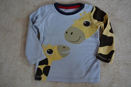 Trička - holly, žirafa, kitty, pejsek, h&m,86
