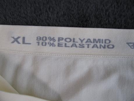 Světle krémové stahovací kalhotky, xl