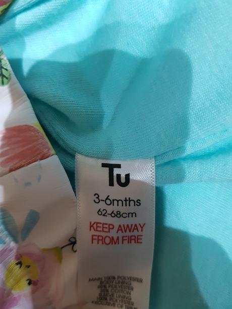 Dívčí bunda značky tu, velikost 3-6 měsíců(62-68cm, tu,62
