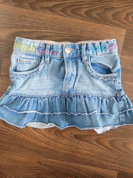 Riflová sukně vel. 122, h&m,122