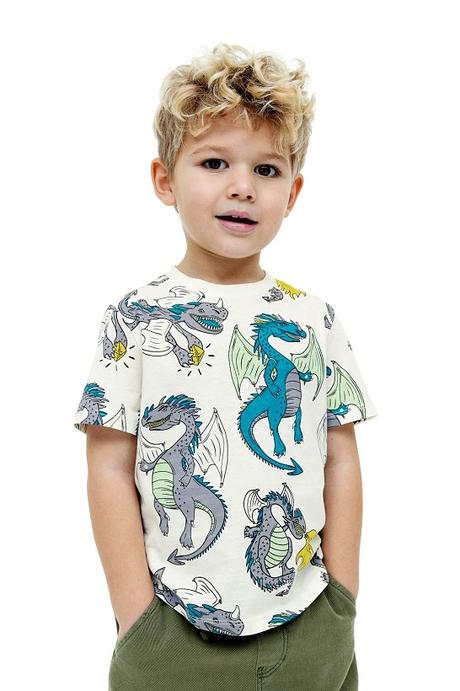 Dětské tričko s draky h&m bavlněné vel. 134/140, h&m,134 / 140