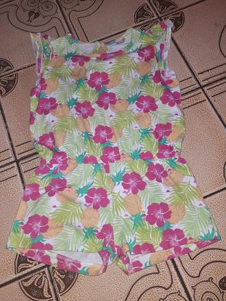 Letní overal ananas, květy vel. 98 - 104, 98